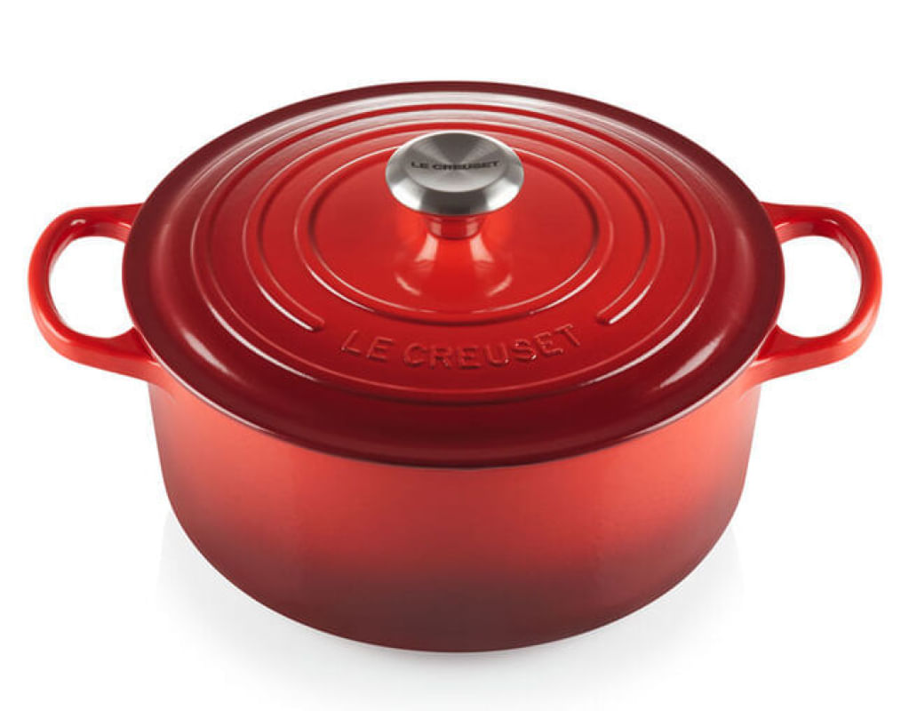 PANELA REDONDA LE CREUSET 18CM  SIGNATURE VERMELHO