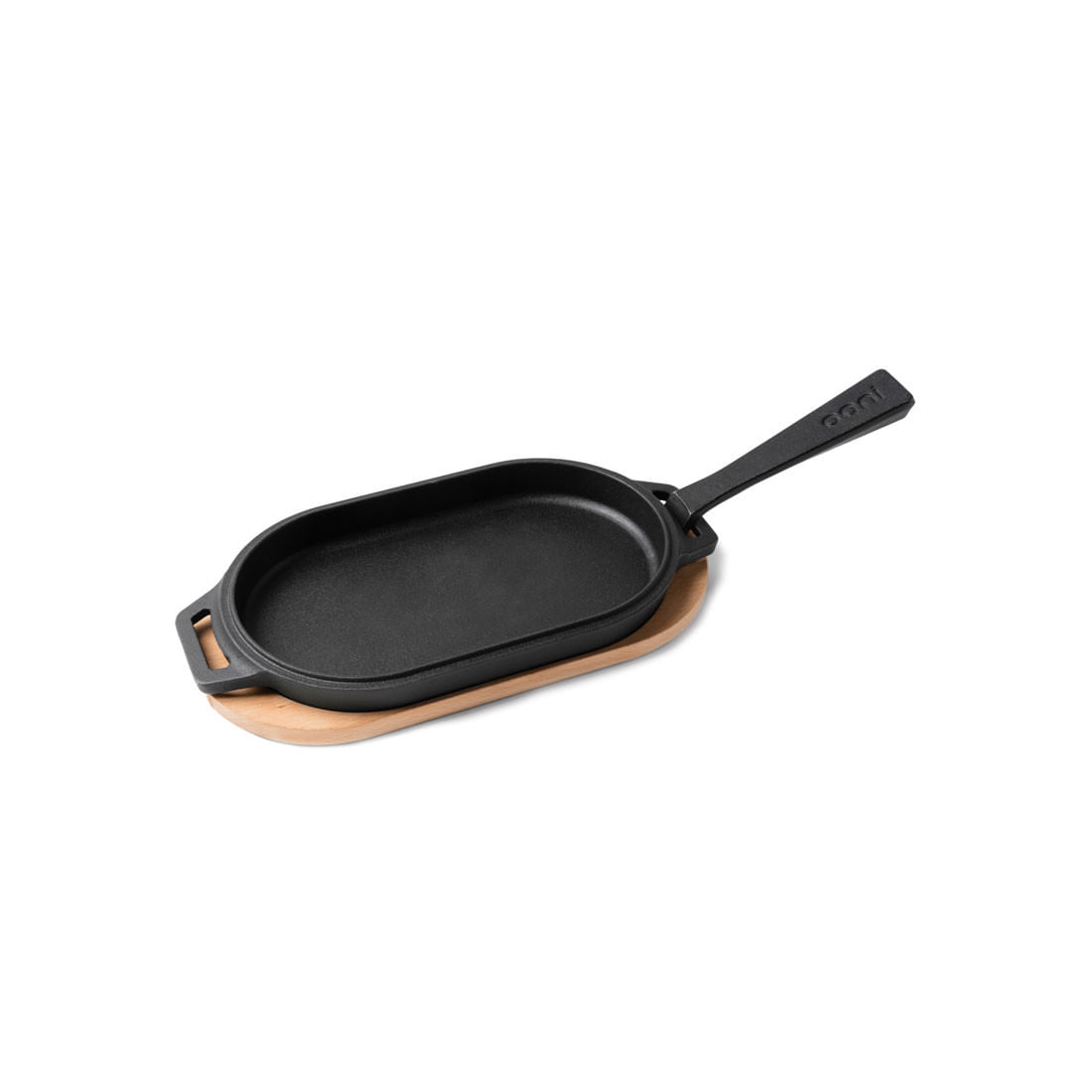 CHAPA OONI SIZZLER DE FERRO FUNDIDO COM APOIO DE MADEIRA UU-P08C00