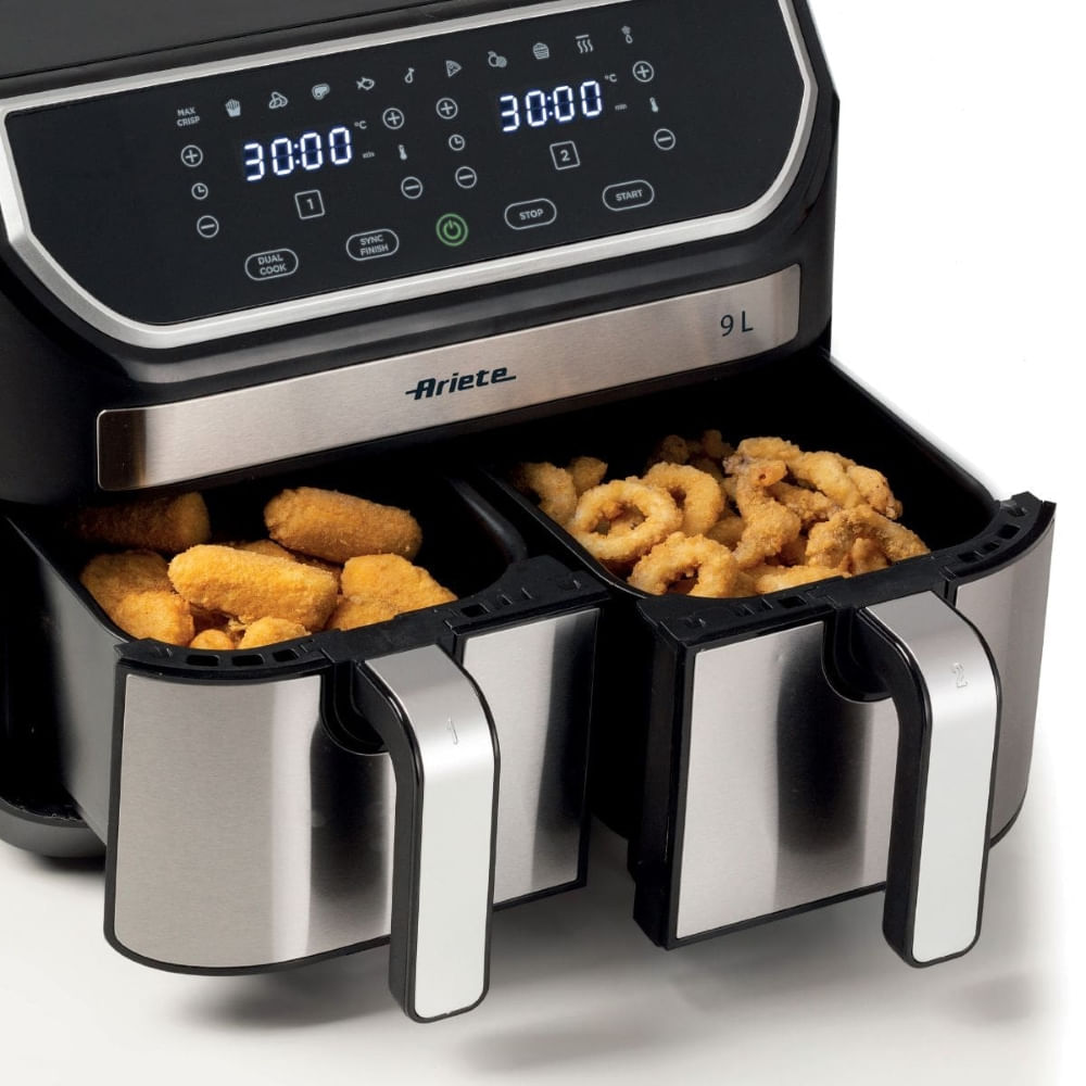 FRITADEIRA ARIETE AIR FRYER COM CESTO DUPLO 9 LITROS 1700w 127v 00C462509ARBR