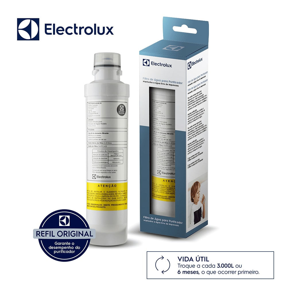 KIT ELECTROLUX 2 FILTROS AGUA PARA PURIFICADOR PA10N/PA20G/PA25G/PA30G/PA40G 41036275