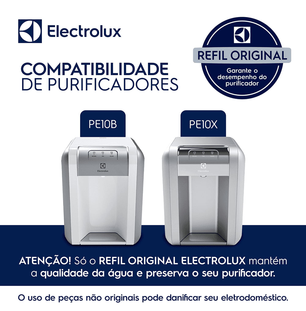 KIT ELECTROLUX 2 FILTROS DE AGUA PARA PURIFICADOR PE10B/PE10X 41036276