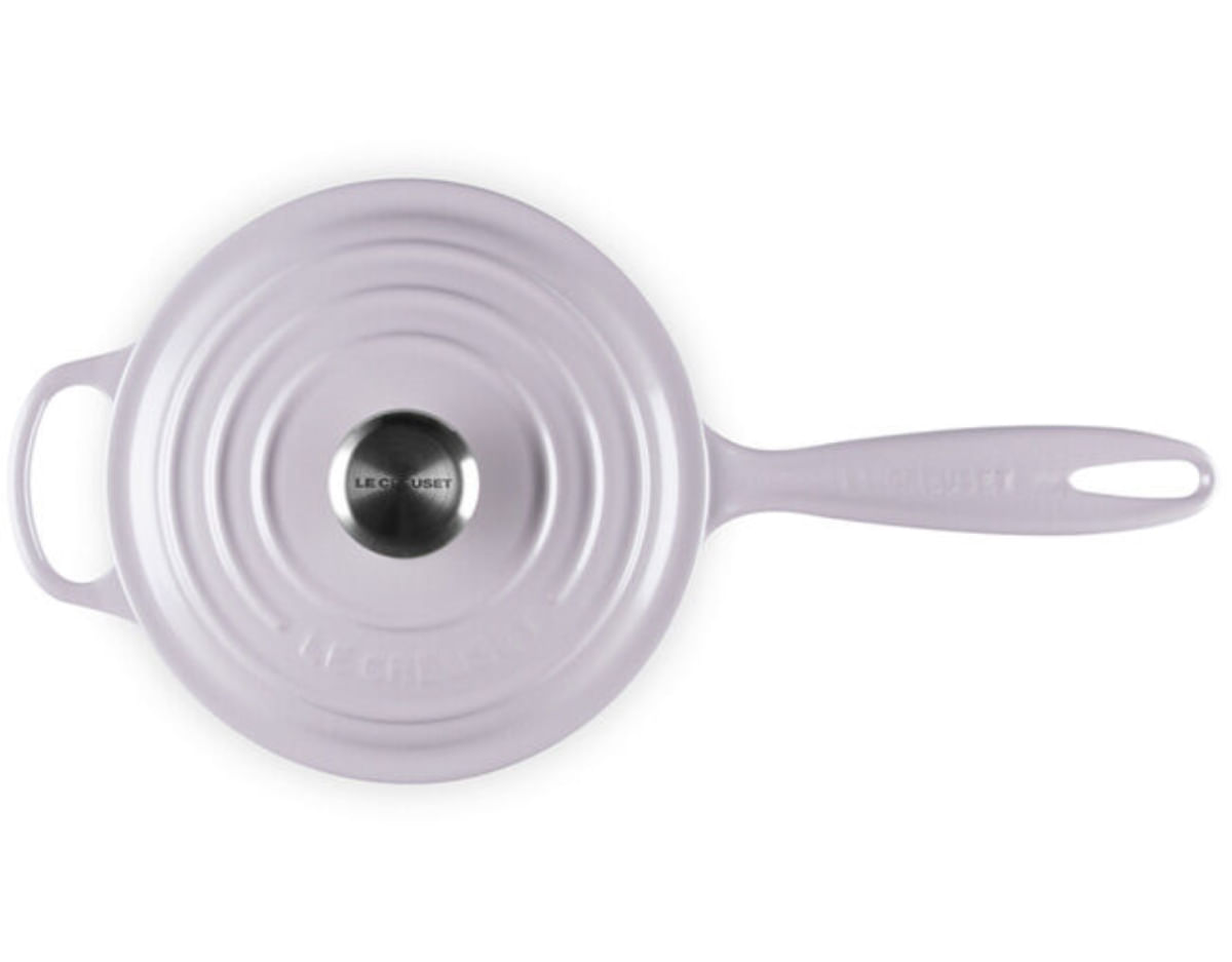 PANELA MOLHEIRA LE CREUSET 18CM 2,2L SIGNATURE FERRO ESMALTADO - Rosa Shallot