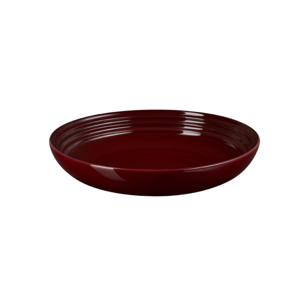 KIT LE CREUSET 2 PRATOS FUNDOS 22 CM EM CERÂMICA VERMELHO RHONE