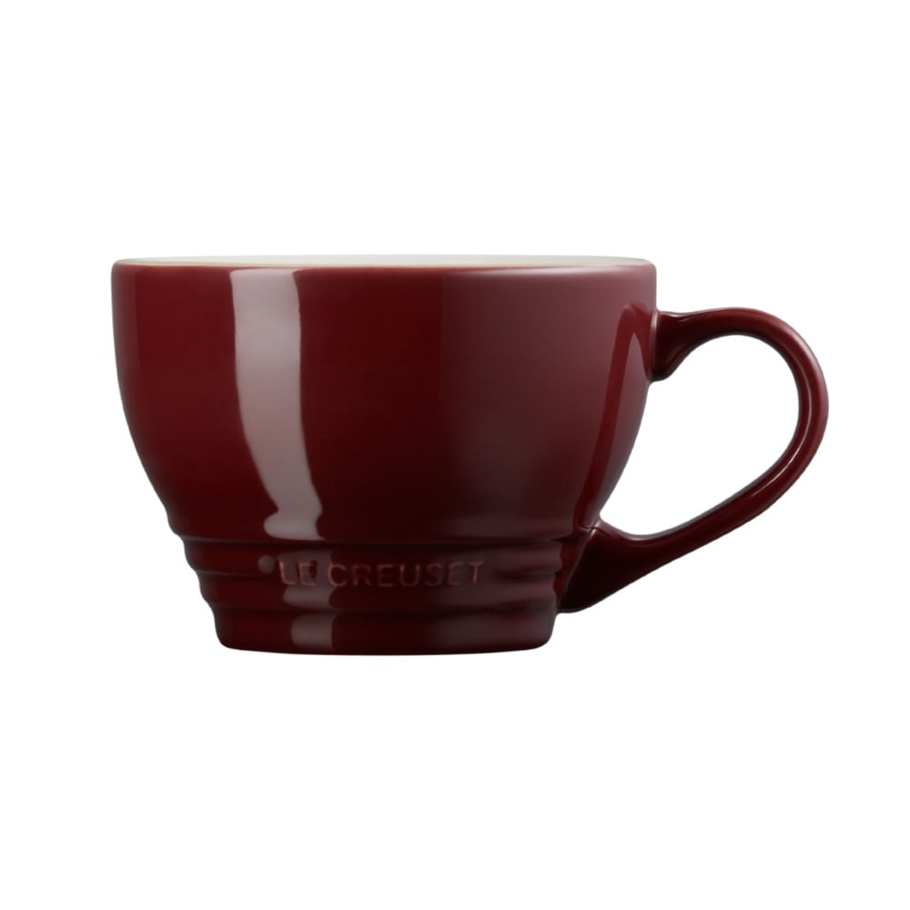 KIT LE CREUSET 6 CANECAS BISTRÔ 400ML EM CERÂMICA VERMELHO RHONE