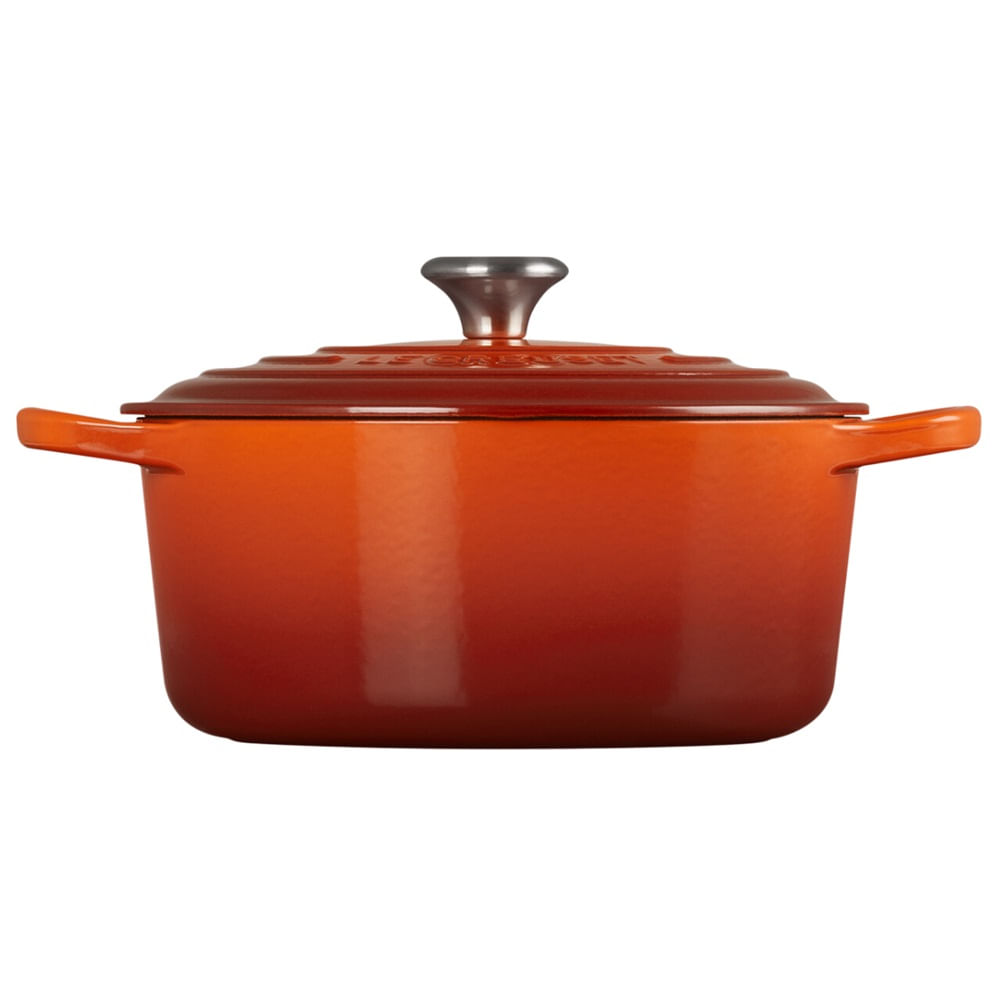 KIT LE CREUSET 2 PANELAS REDONDAS 24 E 26CM EM FERRO ESMALTADO VERMELHO CAYENNE