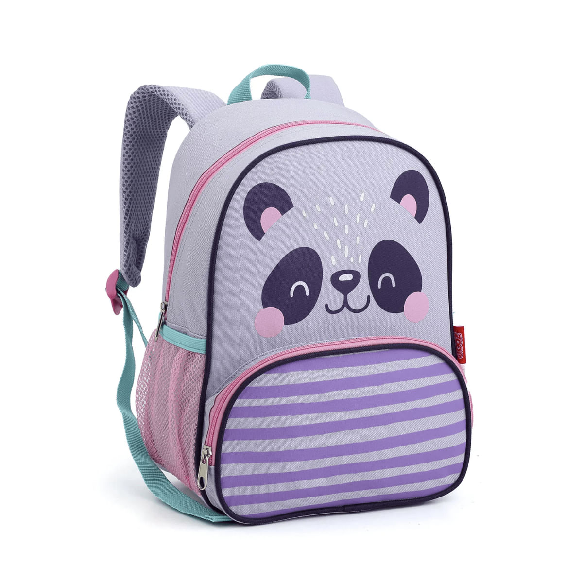 Mochila Escolar Infantil Feminina Bolsa De Costas Pandinha Menina 13" Seanite Zoop Mochilinha Panda Com Alça Acolchoada