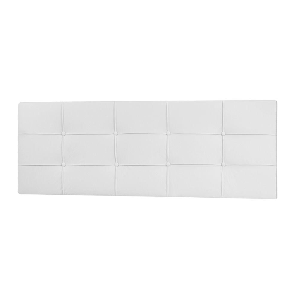 Cabeceira Painel Queen 1,60m Roma Corano Branco - Pallazio