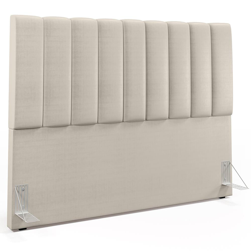 Cabeceira Cama Box Casal Queen 160 Cm Dália W01 Facto Pérola Metalizado - Lyam Decor