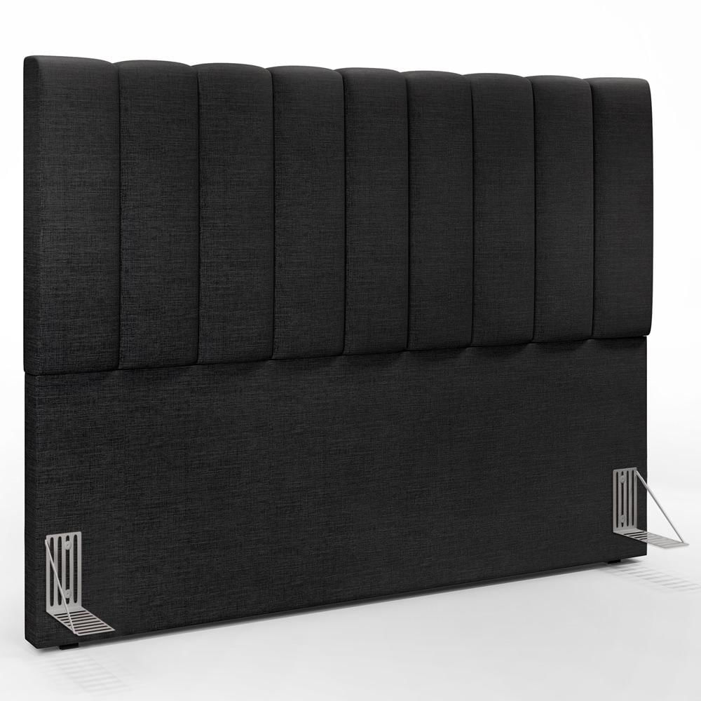 Cabeceira Cama Box Casal Queen 160 cm Dália W01 Linho Chumbo - Lyam Decor