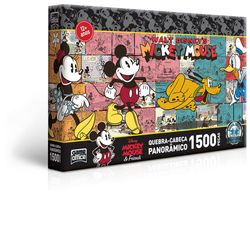 Quebra Cabeça Panorâmico - 1500 peças - Turma Mickey - Toyster