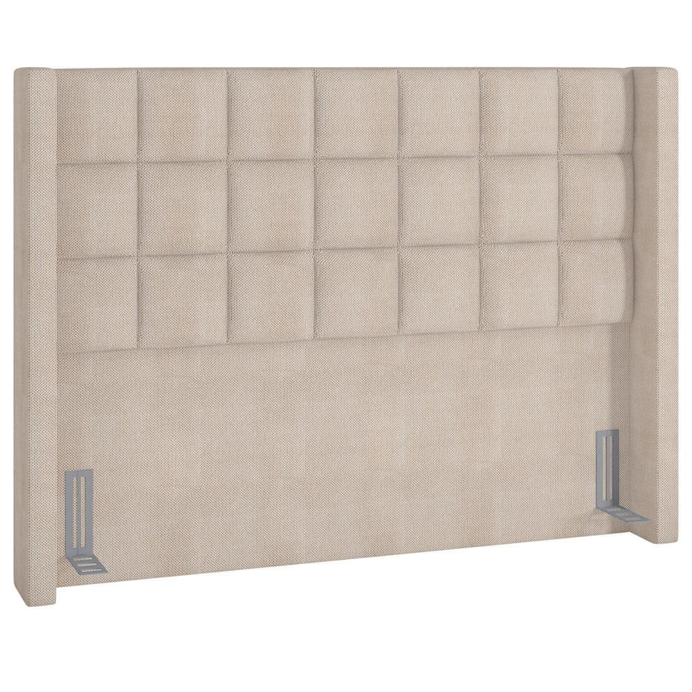 Cabeceira Cama Box Casal 140 cm P05 Paris Linho Creme - Lyam Decor