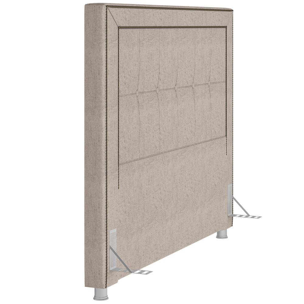 Cabeceira Cama Box Casal King 195 cm P05 Atenas Linho Cru - Lyam Decor