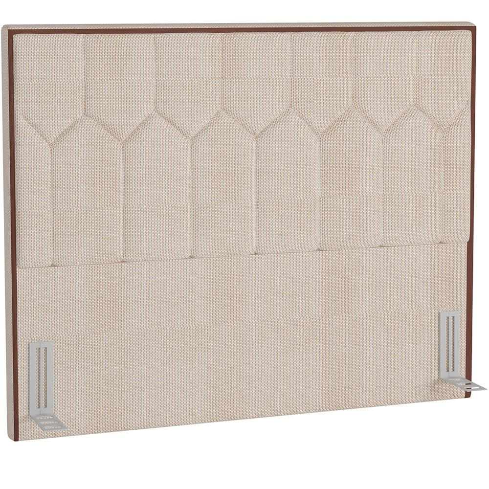 Cabeceira Cama Box Casal 140 cm P05 Londres Linho Creme - Lyam decor