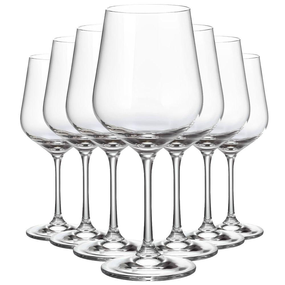 Conjunto Com 12 Taças De Cristal 580ml Bohemia Strix Vinho