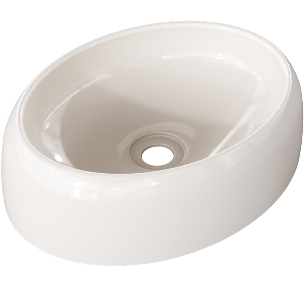 Kit 02 Cubas de Apoio Oval Para Banheiro Lavabo C01 Capri O39 Bege - Lyam Decor