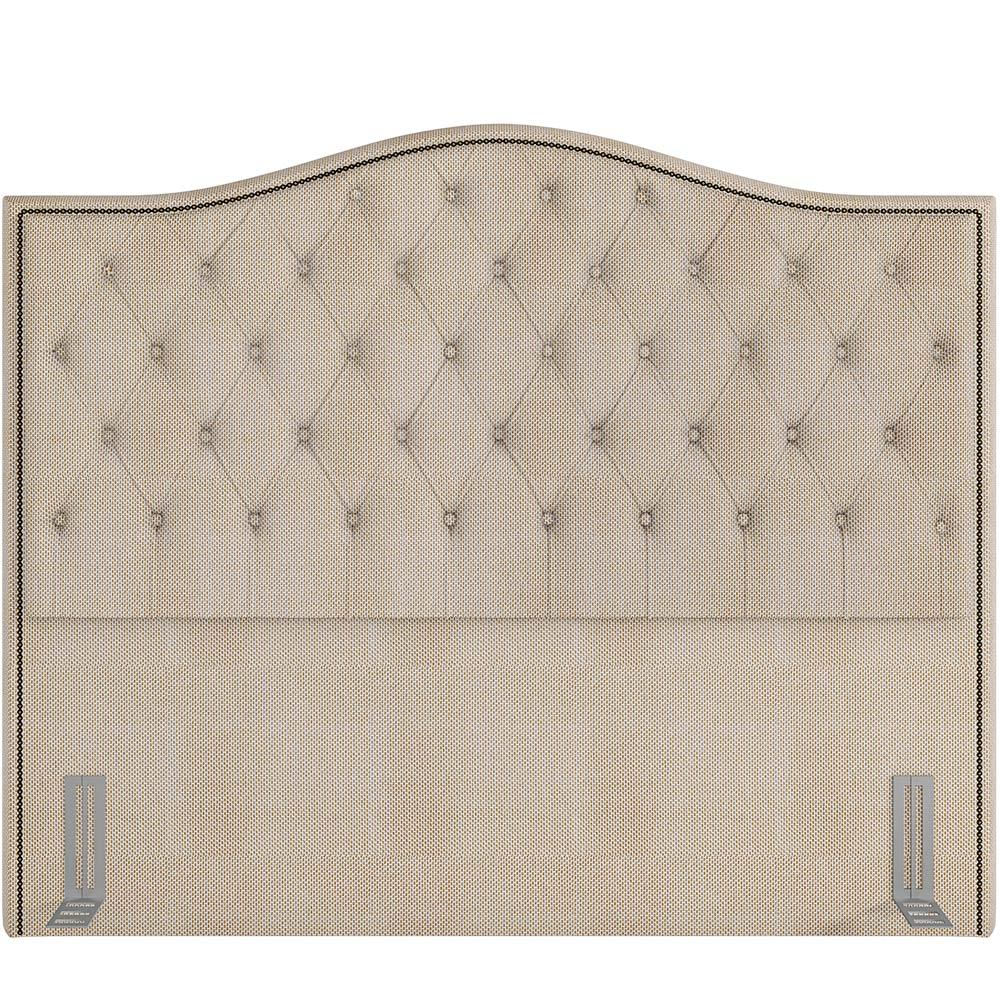 Cabeceira Cama Box Casal Queen 160 cm P05 Grécia Linho Creme - Lyam Decor