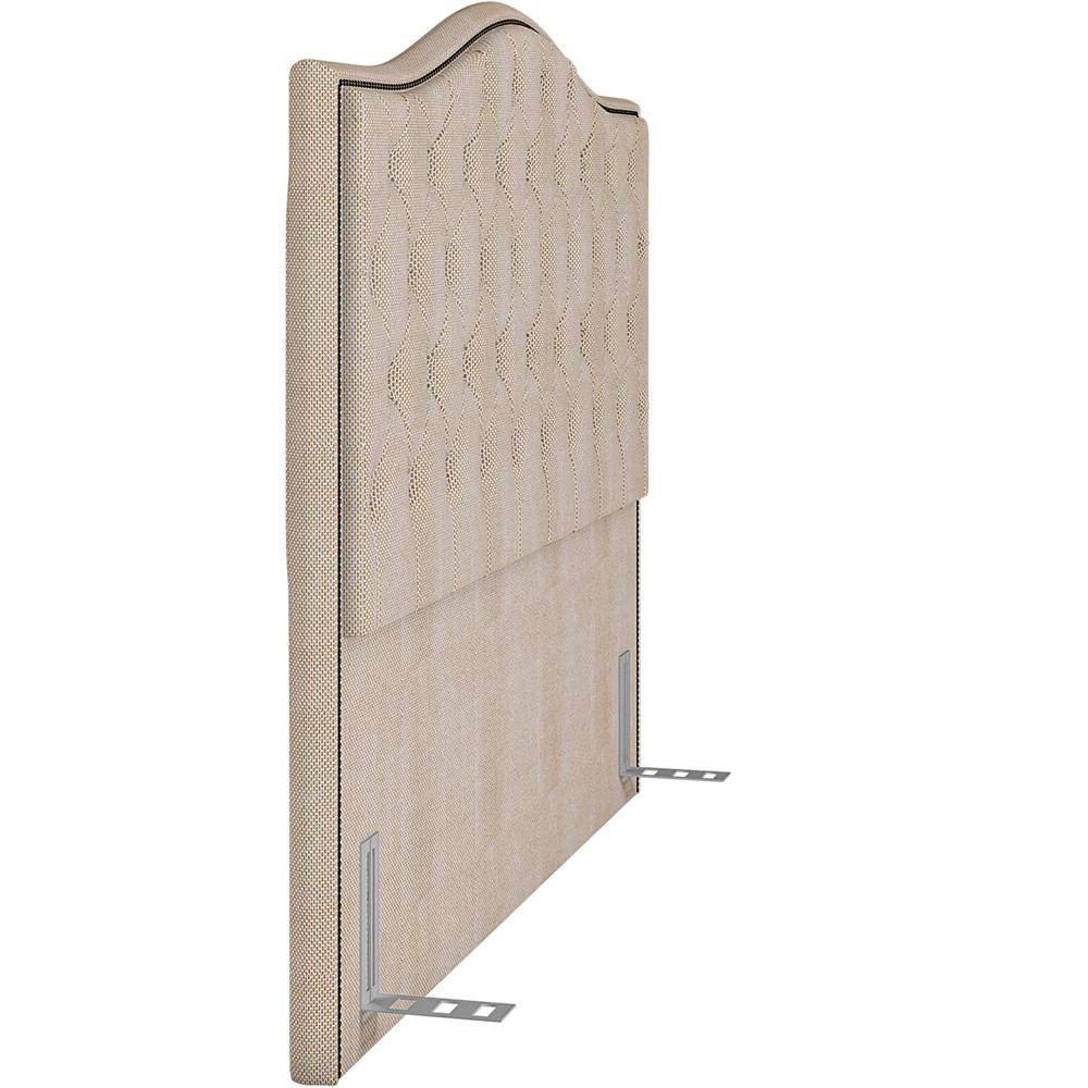 Cabeceira Cama Box Casal Queen 160 cm P05 Grécia Linho Creme - Lyam Decor