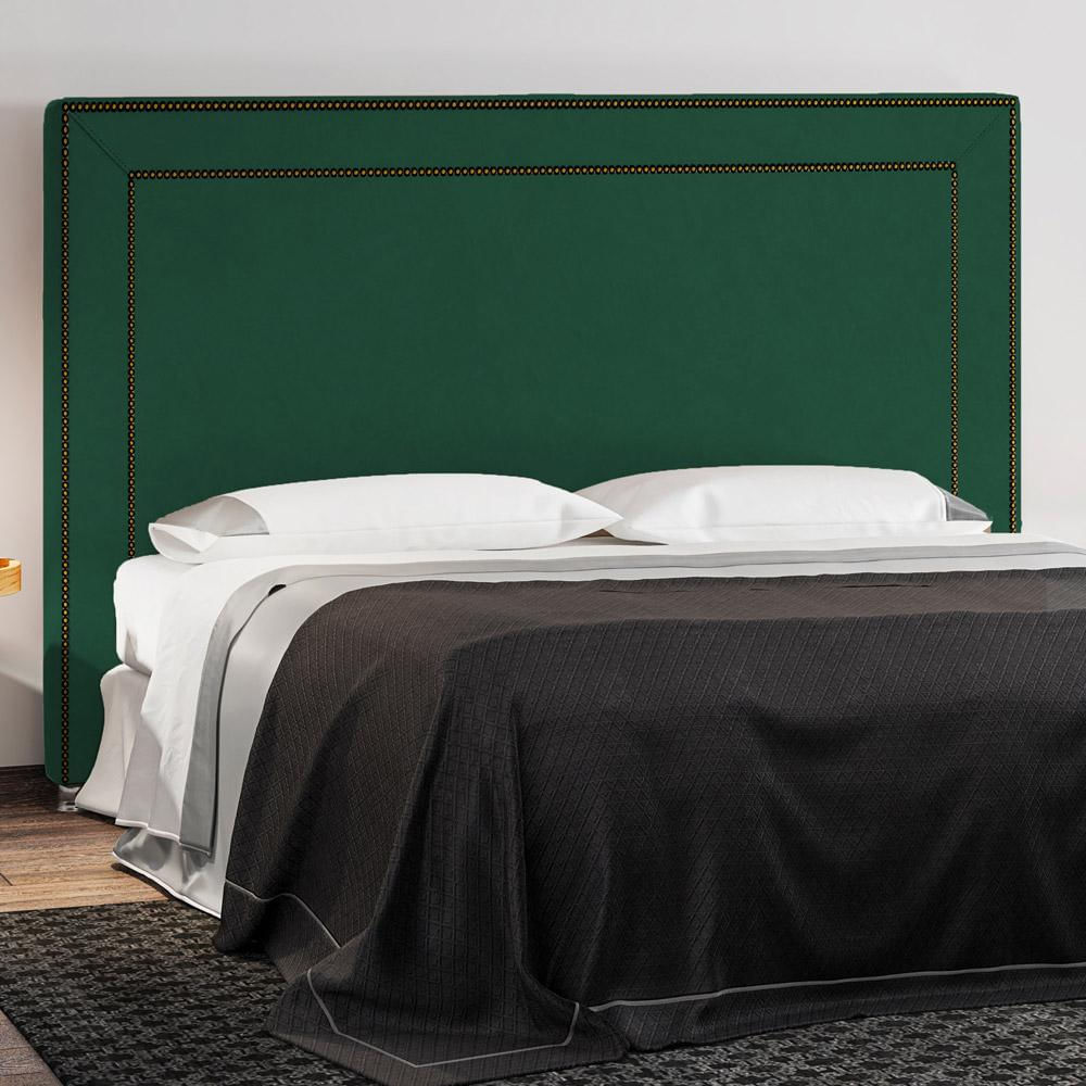 Cabeceira Cama Box Casal 160 cm P05 Berlim Veludo Verde - Lyam