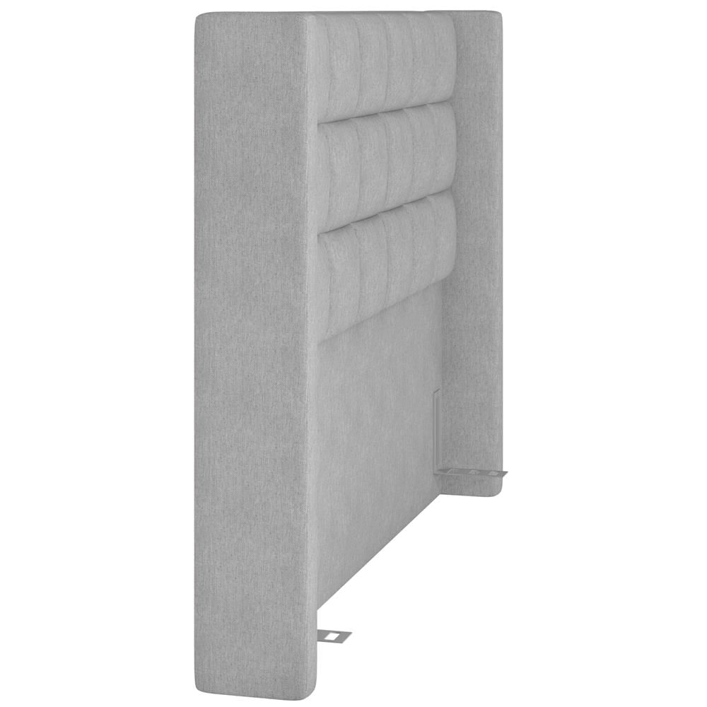 Cabeceira Cama Box Casal 140 cm P05 Paris Linho Cinza - Lyam Decor