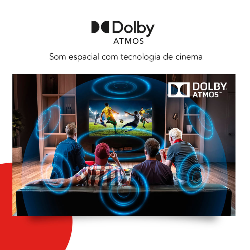 Smart TV AIWA 65” GOOGLE TV 4K Comando de voz Dolby Vision&Atmos AWS-TV-65-BL-01-G BIV