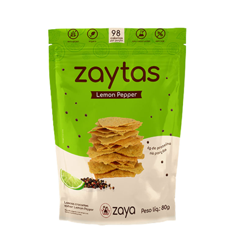 Biscoito Zaytas Lemon Pepper Sem Glúten Zaya 80g