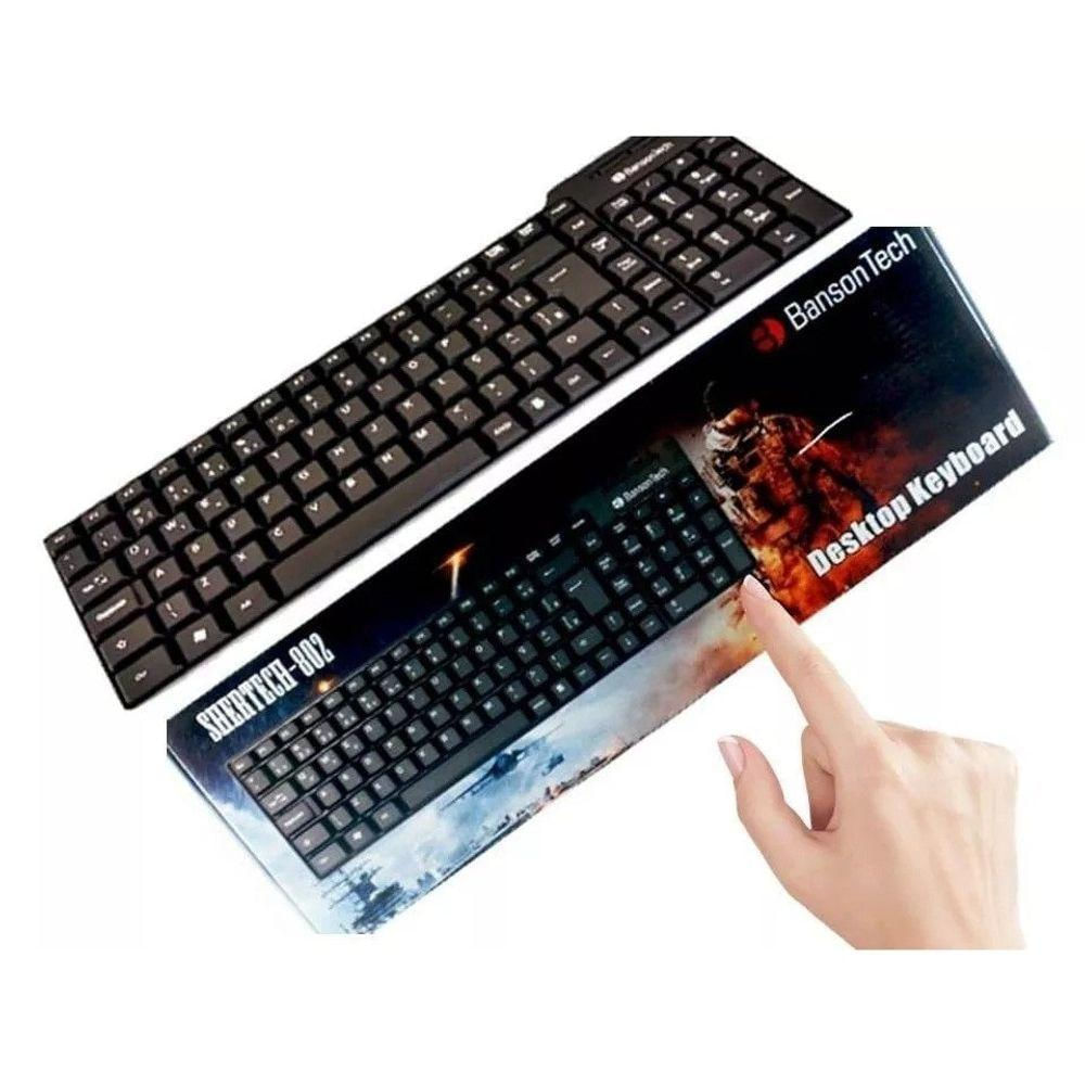 Teclado Usb Banson Tech Shertech-802 Abnt2