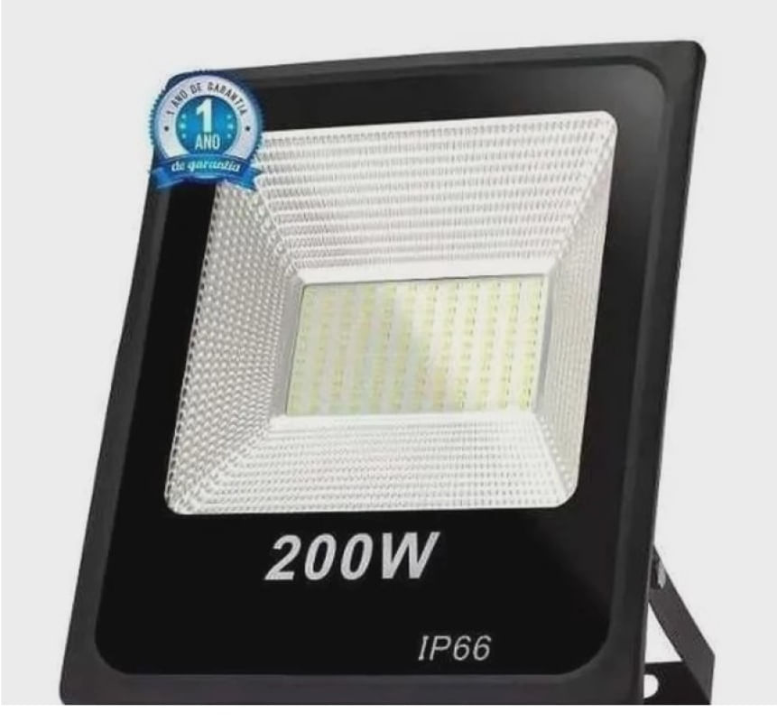 Refletor de LED 200W Slin Branco Frio Bivolt 18000lm