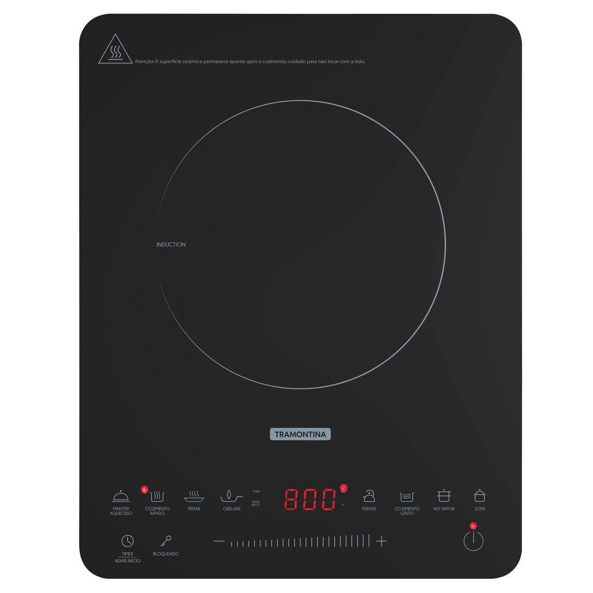 COOKTOP TRAMONTINA INDUÇÃO SLIM TOUCH EI30 127V 94714/131