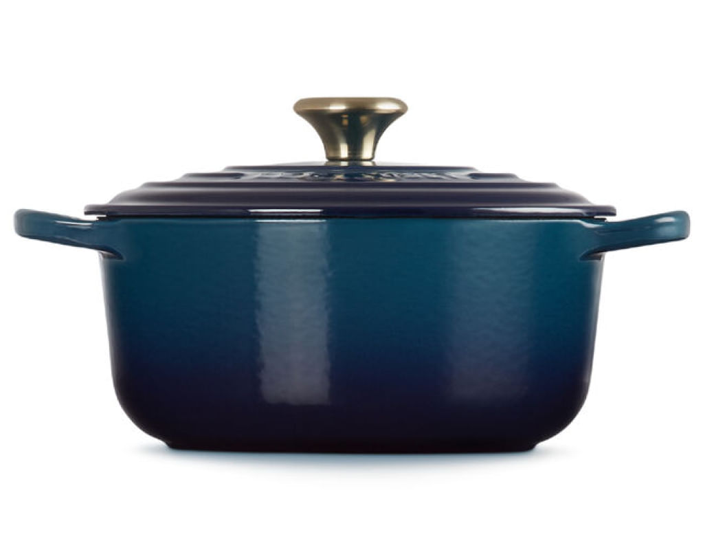 PANELA REDONDA LE CREUSET 20CM SIGNATURE AZUL AGAVE 21177204220450