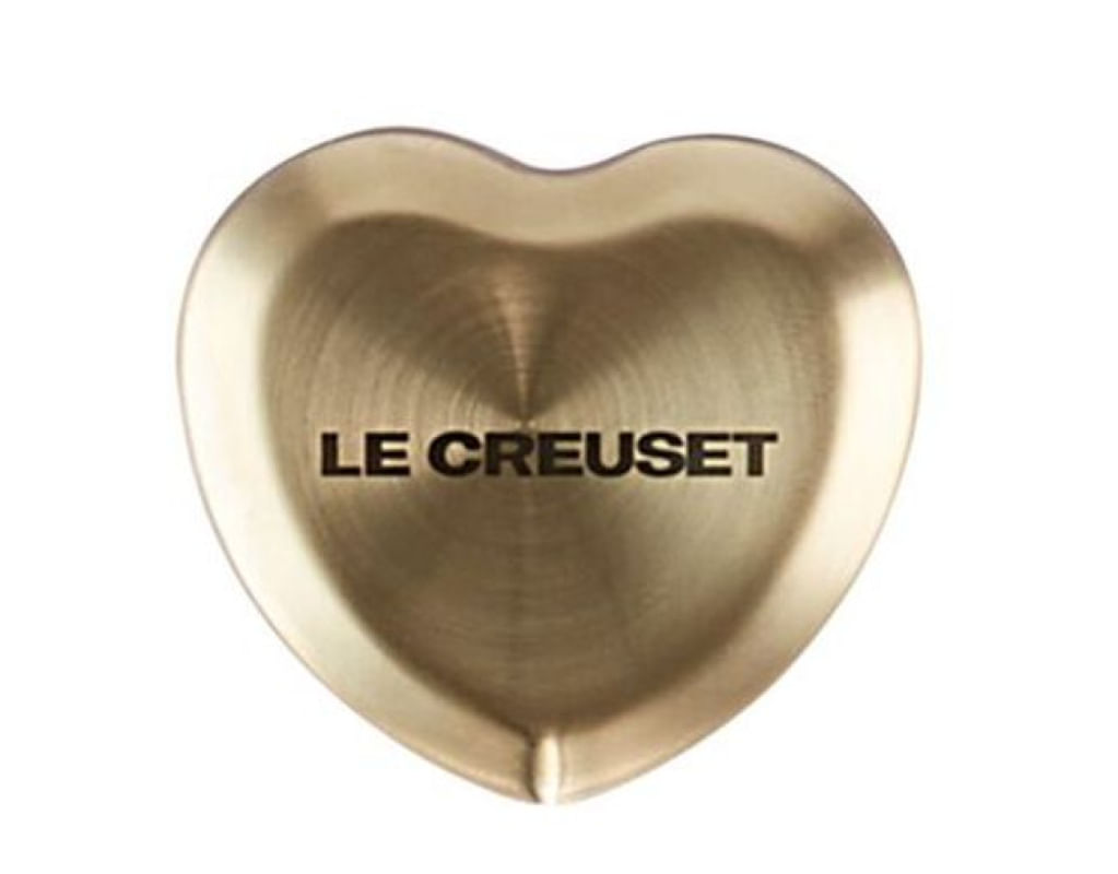 PEGADOR CORAÇÃO LE CREUSET DOURADO 47MM AÇO INOX DOURADO 94039450000001