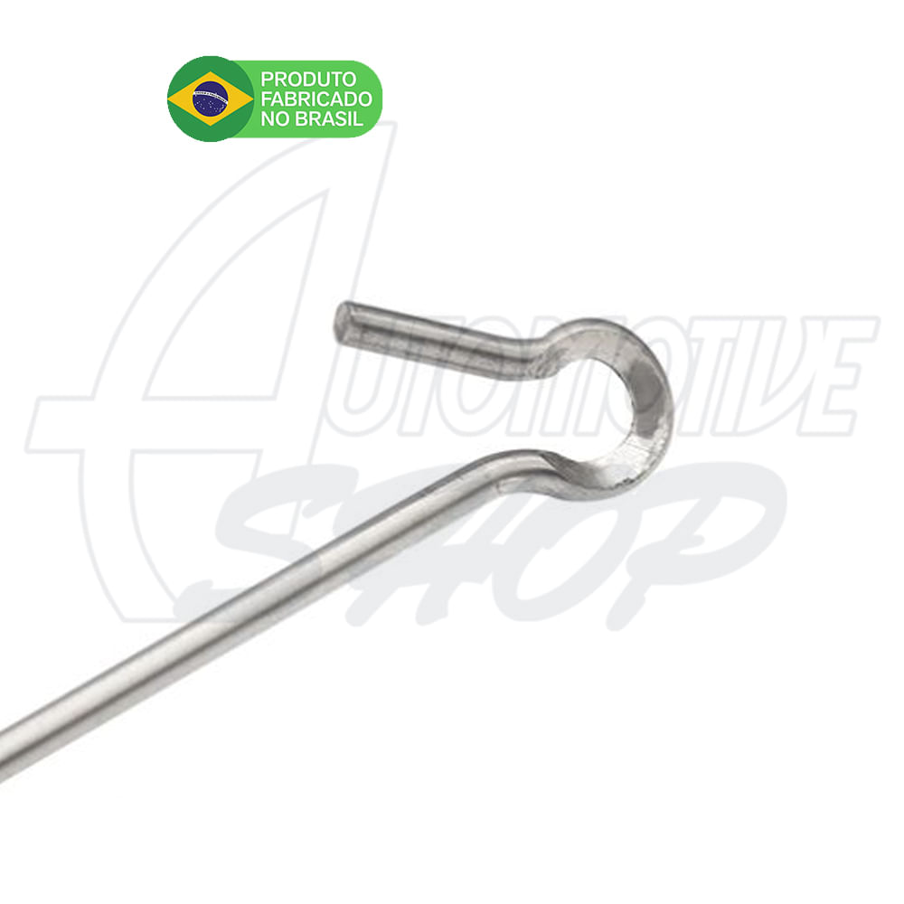 Antena Corta Pipa Moto Retrati Retrovisor Aço Inox Zincda M9