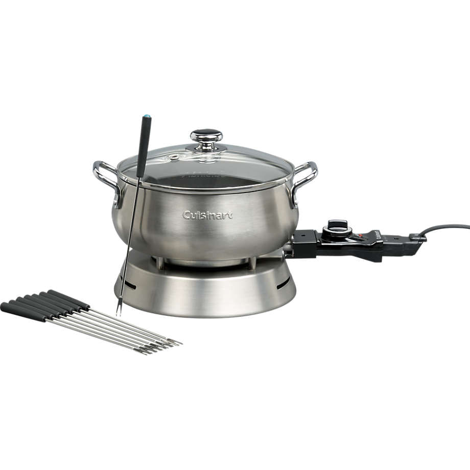 PANELA PARA FONDUE CUISINART EM AÇO ESCOVADO C/ TAMPA 127V CFO-50CBBR 4081270099