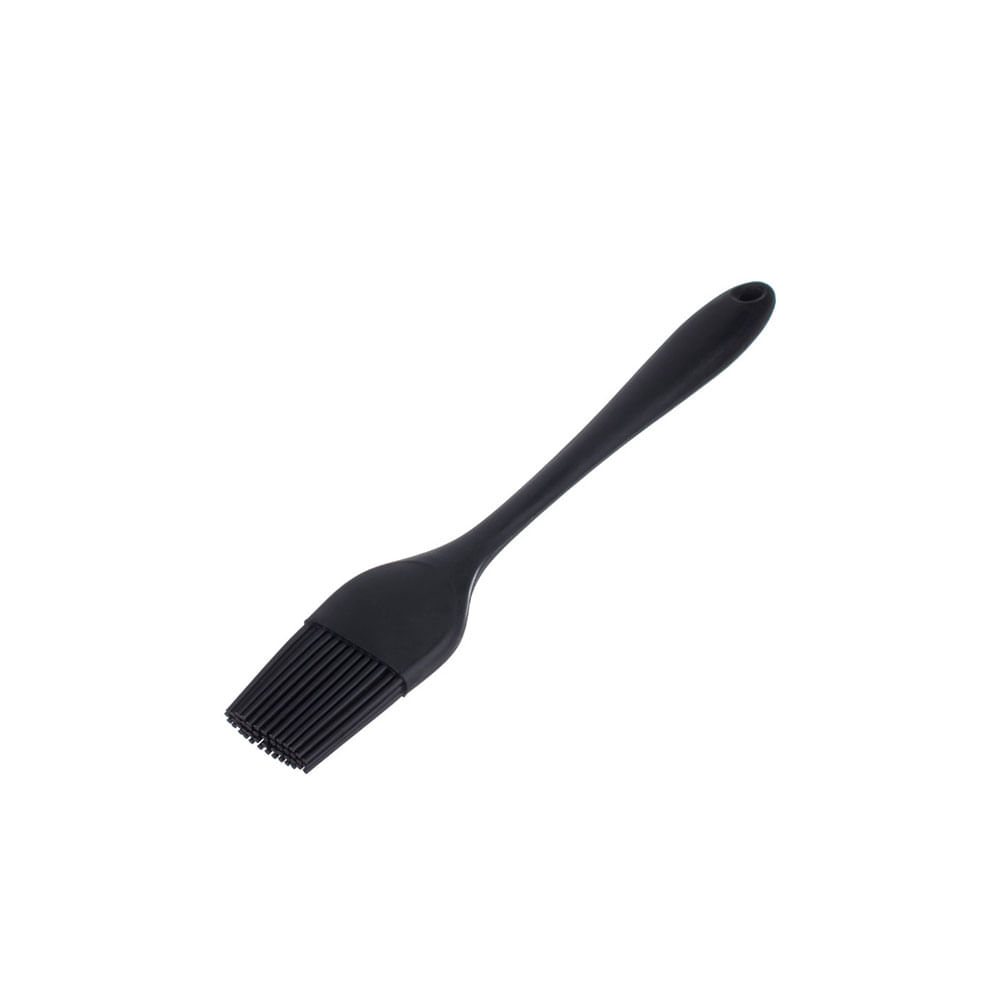 Pincel Culinario Silicone Utensilio de Cozinha Preto 1un