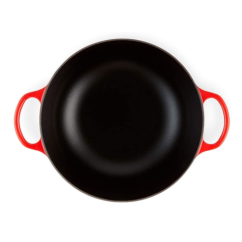 KIT LE CREUSET PANELA MARMITA 26CM E MOLHEIRA 16CM EM FERRO ESMALTADO VERMELHO