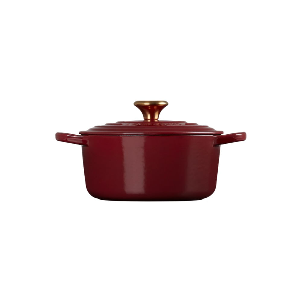 KIT LE CREUSET 2 PANELAS REDONDAS 24 E 26CM EM FERRO ESMALTADO VERMELHO RHONE