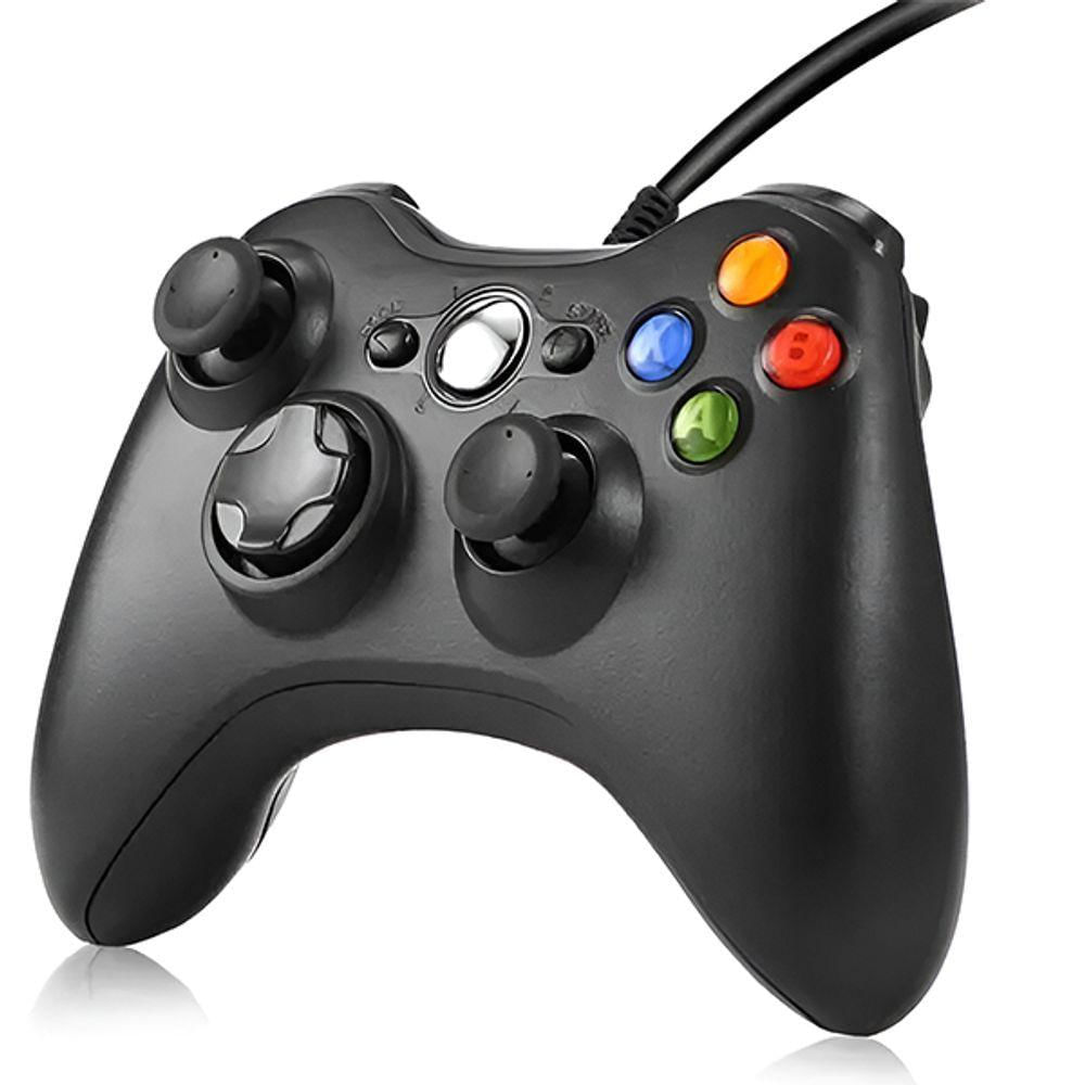 Controle Com Fio Usb Xbox 360 Compatível Com Computador Notebook Celular E Cloud Game