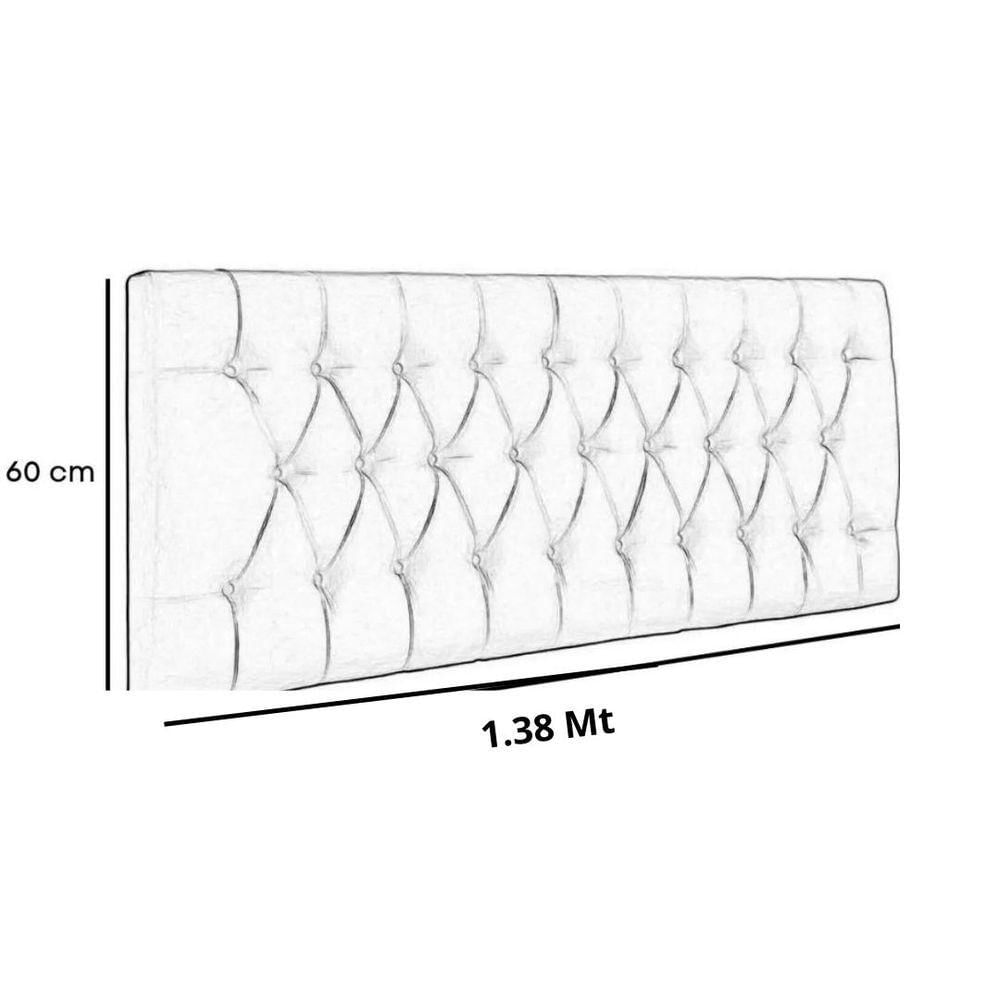 Painel Cabeceira Dubai Para Cama Box-1,38 Mt-marsala