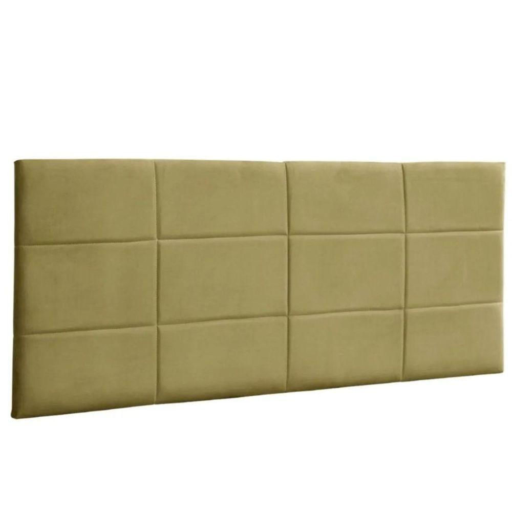 Painel Cabeceira Luna 1.93 Mt-Suede Amarelo/Gatmagazine