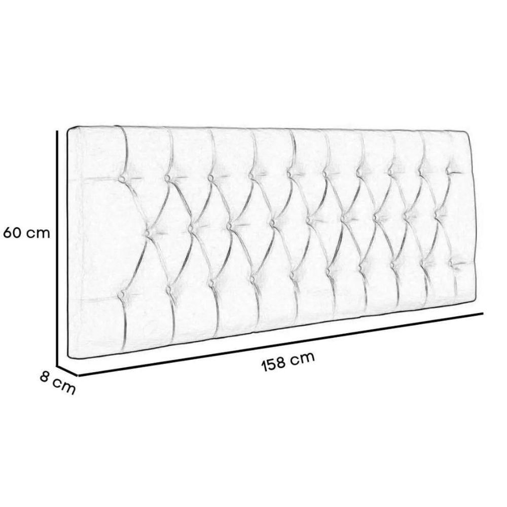 Painel Cabeceira Dubai Para Cama Box-1,58 Mt-marsala