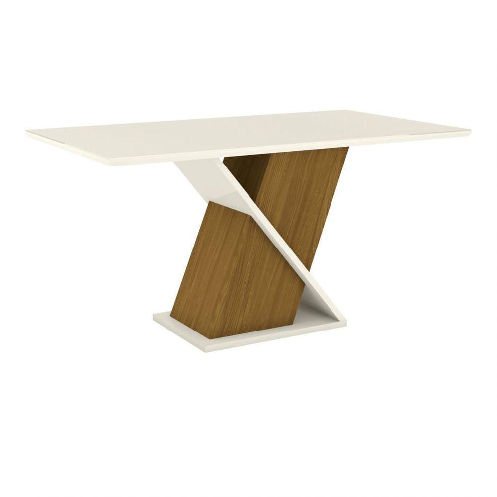 Mesa De Jantar 160 Cm Solus Henn Nature Com Off White