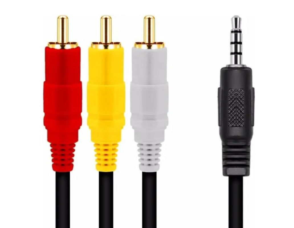 Cabo P2 + 3rca 1.8m Xc-p2-3rca