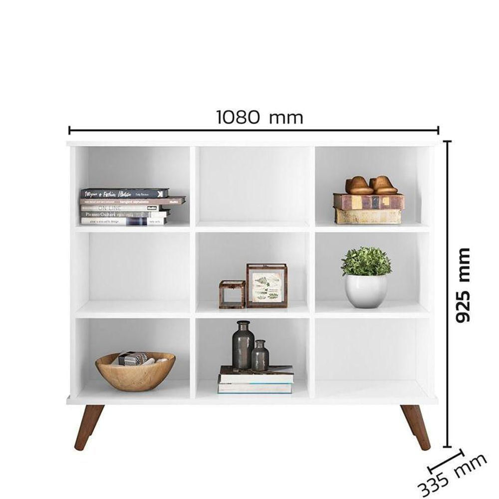 Nicho Organizador Retro 108 X 92,5Cm Branco - Qmovi