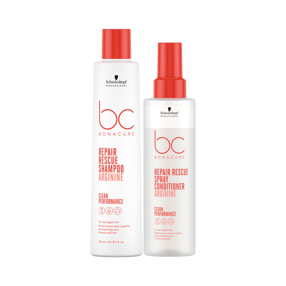 Schwarzkopf BC Clean Repair Rescue Arginine Shampoo 250ml e Condicionador 200ml