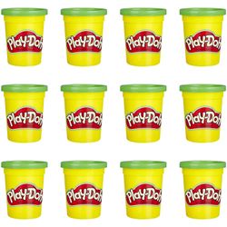 Massa Modelar Play Doh Kit com 12 potes Verde