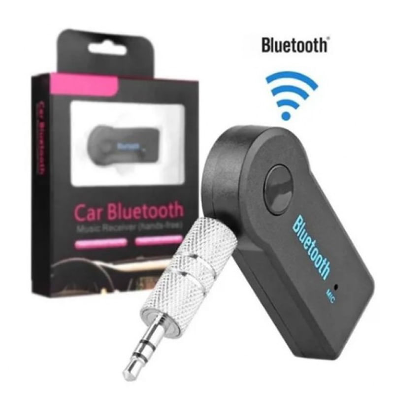 Adaptador Bluetooth P2 Música Chamada Som Carro 3.5mm Sem Fio