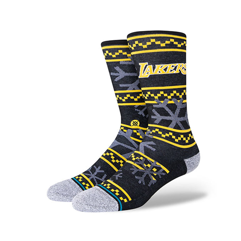 Meia NBA Lakers Frosted 2 Preta A545D21LAK-BLK - Stance Meia NBA Lakers Frosted 2 Preta - Stance