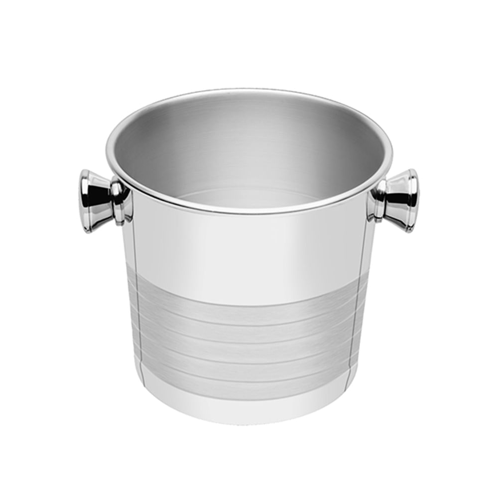 Balde para Garrafas em Aço Inox Millenium c/ Detalhes Foscos 5,2L - Tramontina