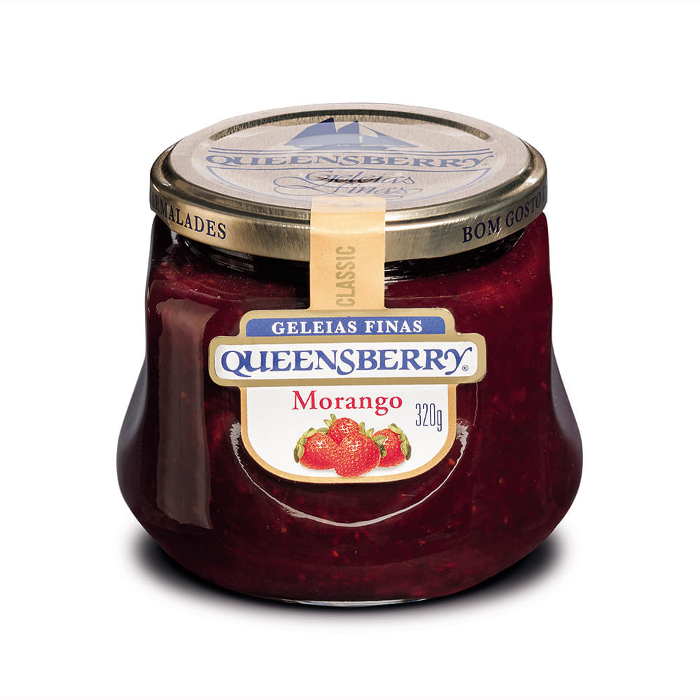 3 Geleias de Morango Classic 320G - Queensberry