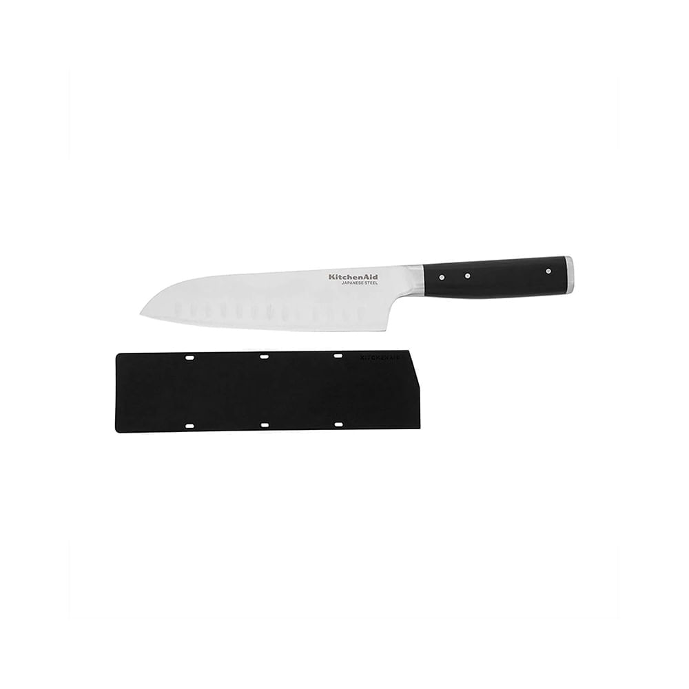 Faca Santoku com Bainha 7pol - KitchenAid Preto