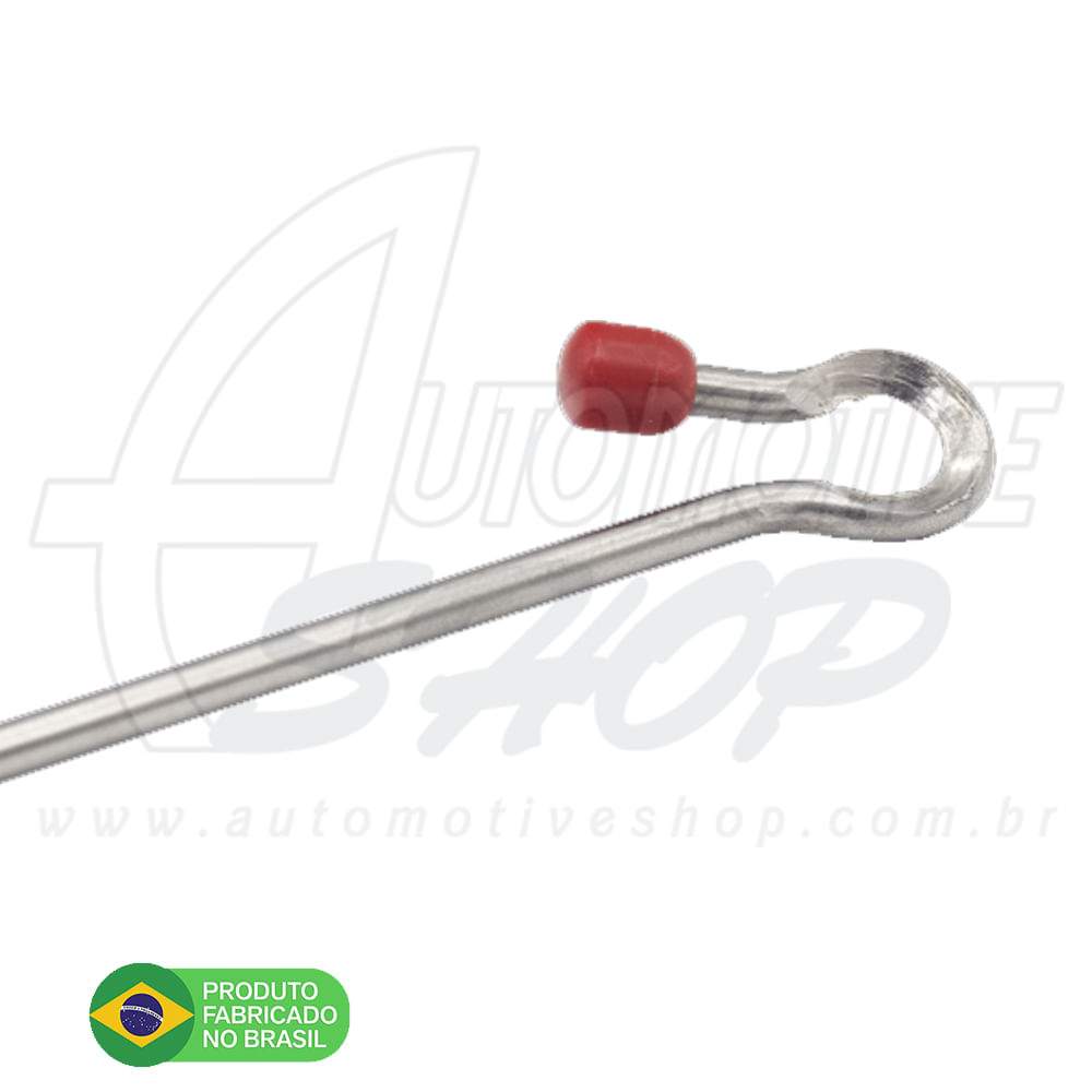 Antena Corta Pipa Moto Retrátil Guidao Aço Inox Prata M1